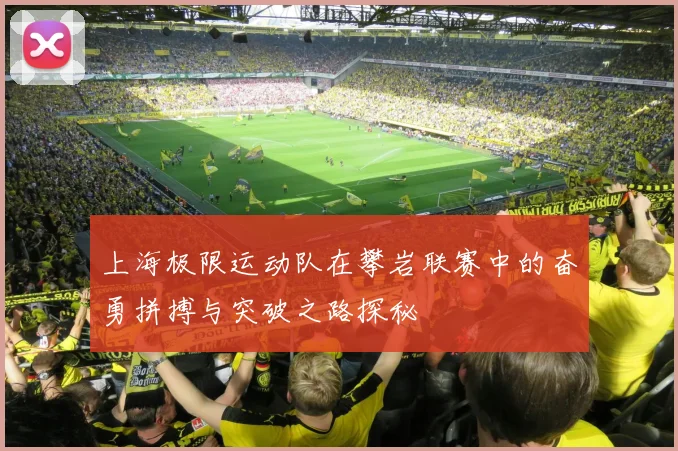 上海极限运动队在攀岩联赛中的奋勇拼搏与突破之路探秘